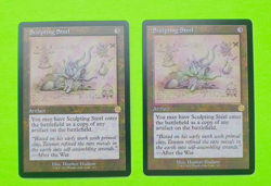 MTG The Brothers' War ( Sculpting Steel ) Schematic Retro Frame Lot of 2 Cards - Image 1