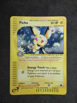 Pichu Expedition Set Base Holo 22/165 Eng Pokemon Card - Image 1