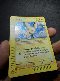 Pichu Expedition Set Base Holo 22/165 Eng Pokemon Card - Image 3