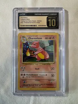 CGC 10 PRISTINE Charmeleon Holo 002/034 Trading Card Game Classic CLC Pokemon - Image 1