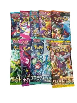 10x Pokemon Booster Pack Lot SEALED Cards! (Japanese) - Image 1