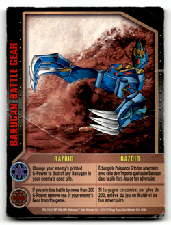 Bakugan Card - Razoid - Battle Gear - Gundalian Invaders - Image 1