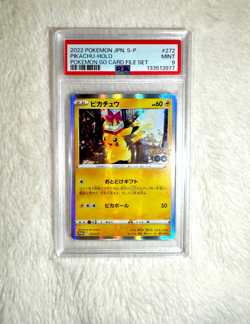 PSA 9 Pokemon Pikachu Promo 272/S-P Pokemon GO Card File Set Mint JPN - Image 1
