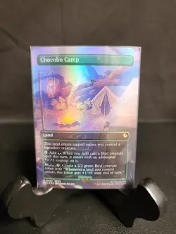 MTG Chocobo Camp (Borderless) Commander: Final Fantasy Foil Fresh - Image 1