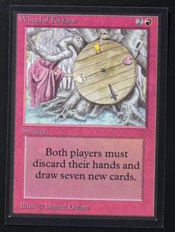 Wheel of Fortune Magic Card International Collectors' Edition ICE MTG - Image 1