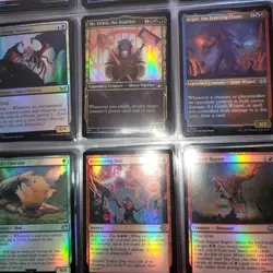 12 Pages of FOILS Cards Collection in Binder. And 1,000+ Bulk Magic:thegathering - Image 2