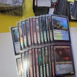 12 Pages of FOILS Cards Collection in Binder. And 1,000+ Bulk Magic:thegathering - Image 3