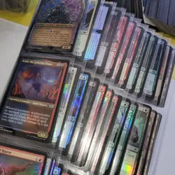 12 Pages of FOILS Cards Collection in Binder. And 1,000+ Bulk Magic:thegathering - Image 4