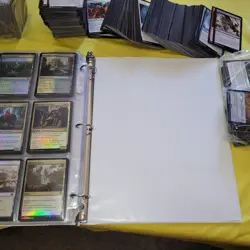 12 Pages of FOILS Cards Collection in Binder. And 1,000+ Bulk Magic:thegathering - Image 5
