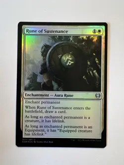 Rune of Sustenance - FOIL - MTG Kaldheim - NM - Image 1