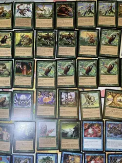 Vintage Magic the Gathering Card Lot Green, Blue, White, Multi-color LP-NM - Image 3