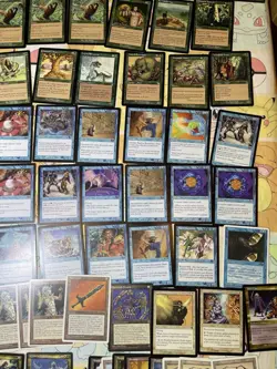 Vintage Magic the Gathering Card Lot Green, Blue, White, Multi-color LP-NM - Image 5