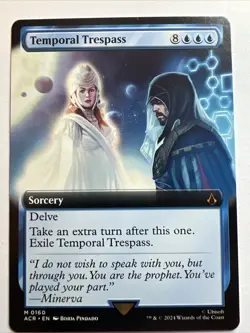 MTG Temporal Trespass (Extended Art) [Assassin's Creed, Near Mint] - Image 1