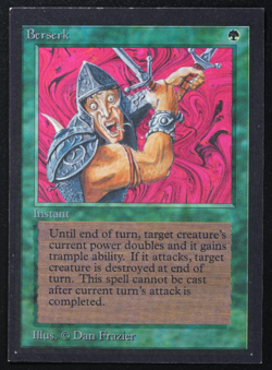 Berserk Magic Card International Collectors' Edition ICE MTG - Image 1
