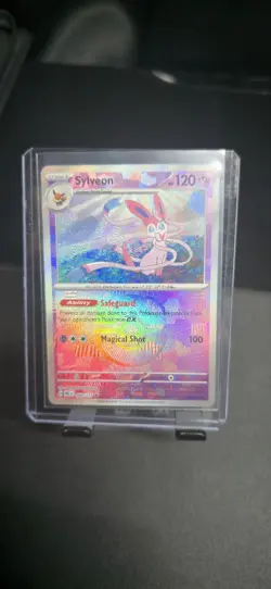 Pokemon Sylveon TCG Master Ball Prismatic Evolutions Card 040/131 Textured Holo - Image 1