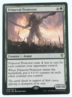 Primeval Protector, Commander 2016, NM Near Mint, Magic the Gathering MTG - Image 1