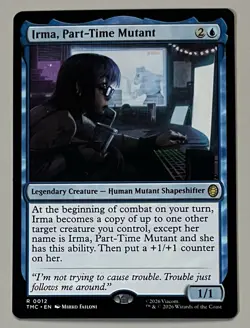 MTG TMNT Eternal Irma, Part-Time Mutant Legendary Creature RARE REGULAR #0012 - Image 1