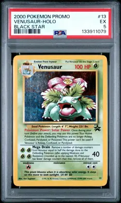 2000 POKEMON PROMO BLACK STAR #13 VENUSAUR-HOLO BLACK STAR - Image 1
