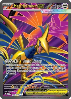 Mega Skarmony ex 106/088 Ultra Rare Full Art - Pokemon ME03 Perfect Order - Image 1
