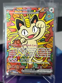 Meowth ex 121/088 ENGLISH Special Illustration Rare - Perfect Order SIR Pokemon - Image 1