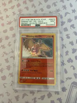 2017 Pokemon Shinning Ho-Oh SM70 Holo Promo PSA 9 MINT-Shinning Legends - Image 1