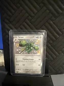 Pokemon TCG Scizor 191/091 Baby Shiny Paldean Fates Scarlet & Violet - Image 2