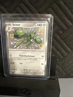 Pokemon TCG Scizor 191/091 Baby Shiny Paldean Fates Scarlet & Violet - Image 3