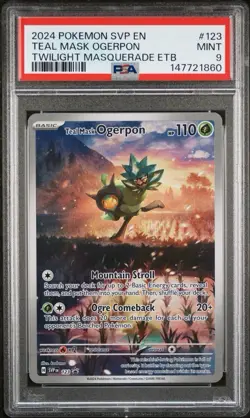 2024 Pokemon SVP EN Teal Mask Ogerpon PSA 9 - Image 1