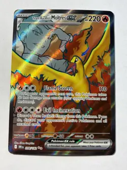 Pokemon Team Rocket's Moltres ex 208/182 Sv10 Destined Rivals Ultra Rare Holo - Image 1