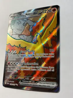 Pokemon Team Rocket's Moltres ex 208/182 Sv10 Destined Rivals Ultra Rare Holo - Image 3