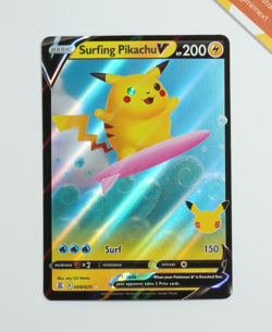 Pokemon Surfing Pikachu V 008/025 Celebrations English Full Art - Image 1