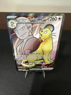 Team Rocket's Persian ex SIR #219/182 Destined Rivals Pokemon TCG Card-NM - Image 2