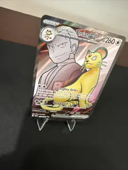 Team Rocket's Persian ex SIR #219/182 Destined Rivals Pokemon TCG Card-NM - Image 4