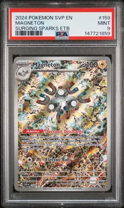 2024 POKEMON SVP EN-SV BLACK STAR PROMO #159 MAGNETON PSA 9 - Image 1