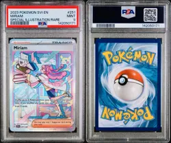 POKEMON PSA 9 MIRIAM SPECIAL ILLUSTRATION RARE 251/198 SCARLET e VIOLET ENGL - Image 3