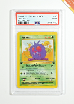 Pokemon PSA 9 Venonat #63 1st Ed Jungle 2000 Italiano - Image 1