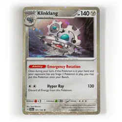 Pokemon - Klinklang - Cosmos Holo - 101/142 - SV Stellar Crown - Half Art Card - Image 1