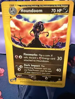 HOUNDOOM 15/147 Aquapolis E-SERIES NON-HOLO rare Pokemon TCG card NM - Image 1