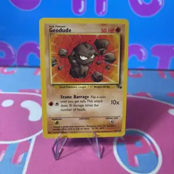 1999 Pokemon Fossil Set Geodude 47 LP - Image 1