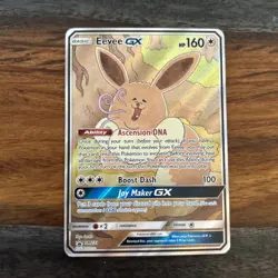 Pokemon TCG Eevee GX SM233 Full Art Black Star Promo Sun & Moon - Image 1