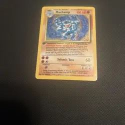 Machamp 8/102 LP 1st Edition Holo Rare Pokemon TCG Base Set 1999 Vintage - Image 1