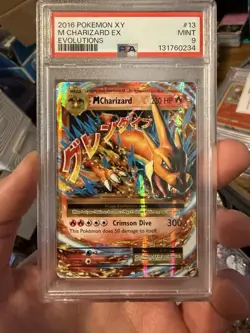 PSA 9 M Charizard EX #13 XY Evolutions 2016 Pokemon MINT 13/108 - Image 1