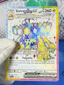 Galvantula ex - 159/142 Stellar Crown Full Art Pokemon - NM/MINT - Image 3