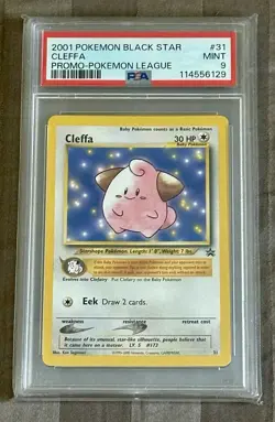 Pokemon Cleffa 31 Black Star Promo Regular PSA 9 Mint English - Image 1