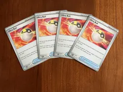 Ultra Ball - X4 Playset - Pokemon TCG Trainer Card - Mega Evolution #131/132 - Image 1