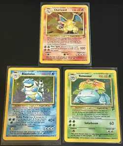Pokemon Base Set 2 Charizard 4/130 Holo Lot- Big 3, Blastoise, Venusaur - Image 1