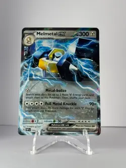 MELMETAL EX 153/197 DOUBLE RARE OBSIDIAN FLAMES POKEMON NEAR MINT - Image 1