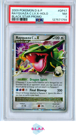 RAYQUAZA C LV.X POKEMON DP47 2009 BLACK STAR PROMO - ENGLISH PSA 7 - Image 1