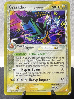 Pokemon TCG: EX Holon Phantoms Gyarados 8/110 Holo Rare HP/DMG - Image 1