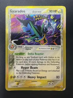 Pokemon TCG: EX Holon Phantoms Gyarados 8/110 Holo Rare HP/DMG - Image 5